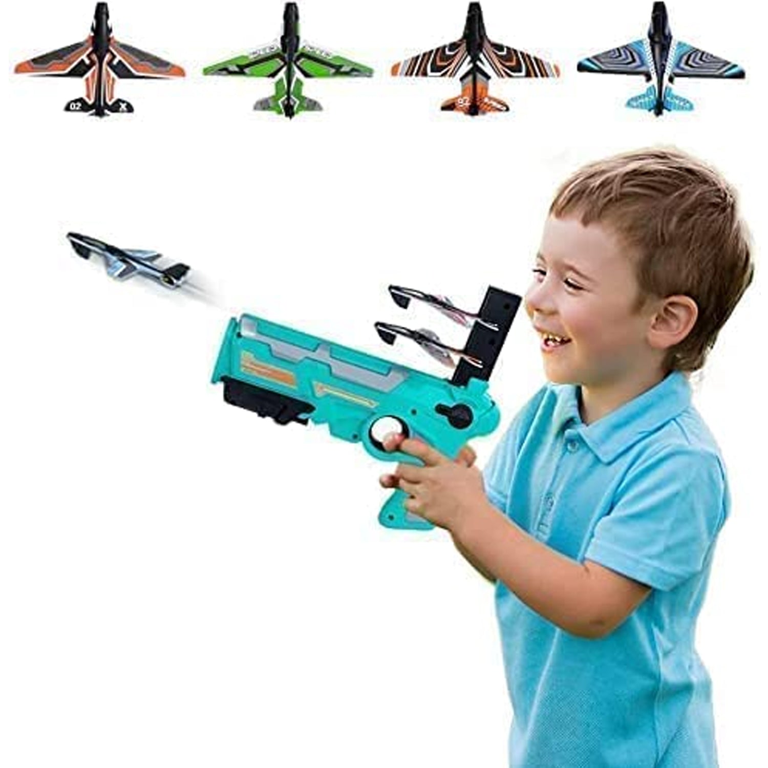 4413A Airplane Launcher Gun Toy with Foam Glider Planes, Outdoor Games for Children, Best Aeroplane Toys for Kids, Air Battle Gun Toys ( 5 Plane Include ) DeoDap 4413A Airplane Launcher Gun Toy with Foam Glider Planes, Outdoor Games for Children, Best Aeroplane Toys for Kids, Air Battle Gun Toys ( 5 Plane Include ) DeoDap